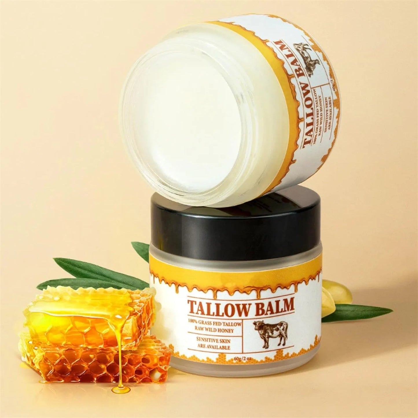 Tallow Balm with Raw Wild Honey