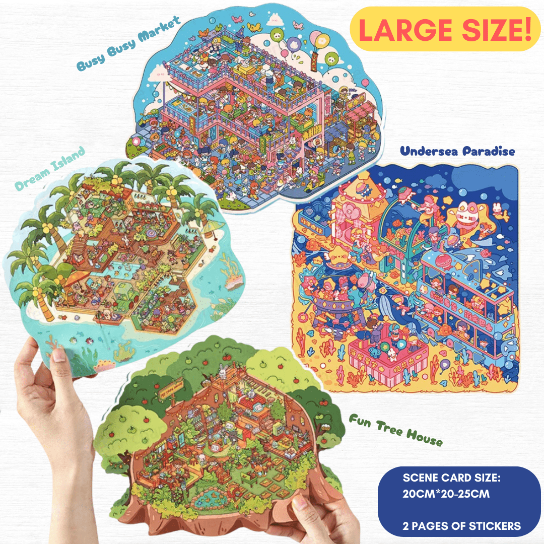 CozyStickers™ 3D Isometric DIY Scenes