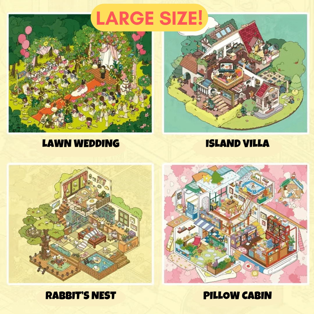 CozyStickers™ 3D Isometric DIY Scenes