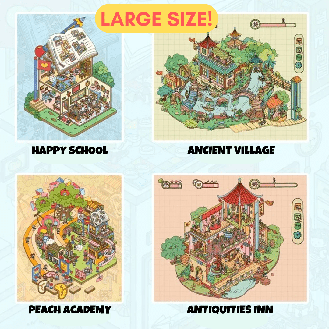 CozyStickers™ 3D Isometric DIY Scenes