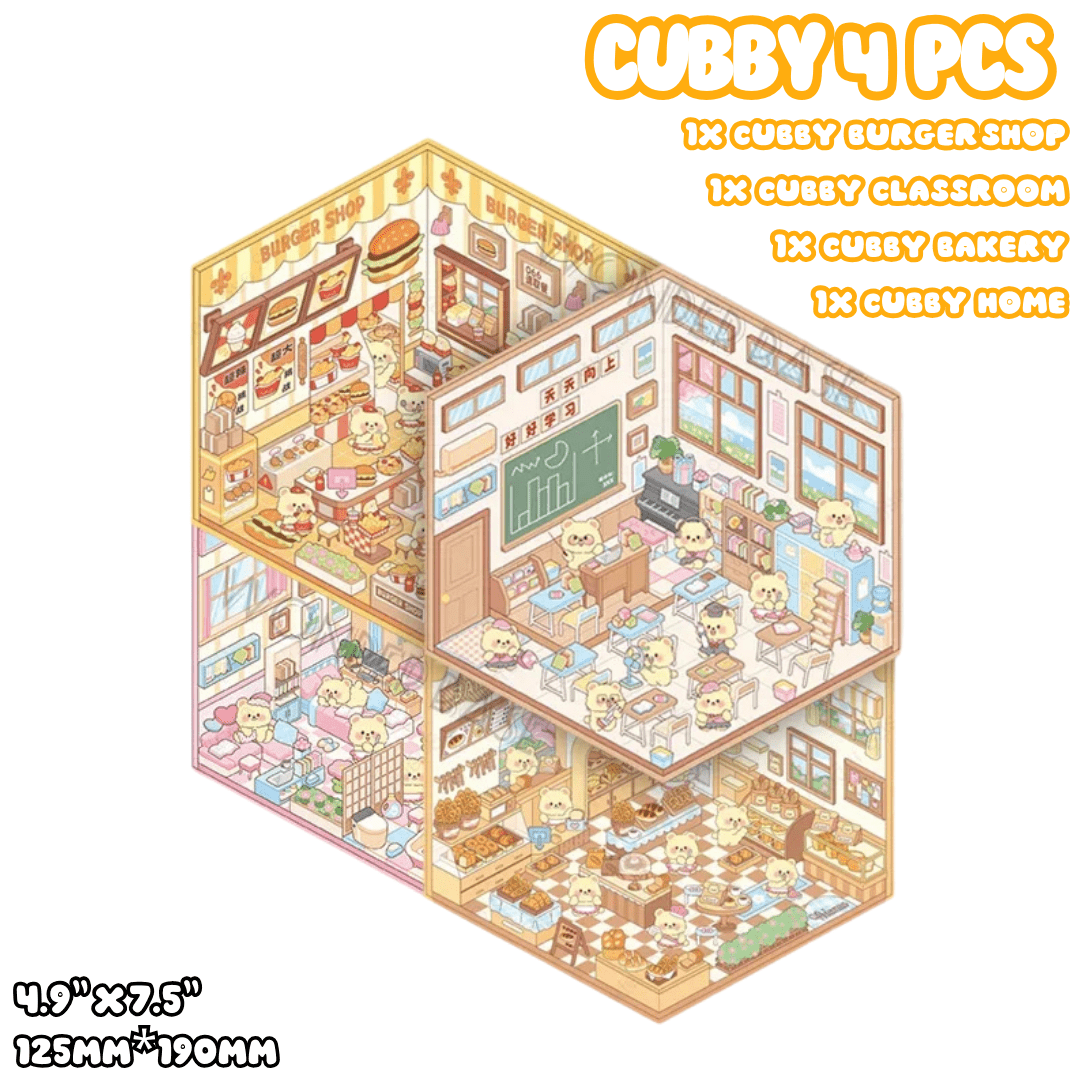 CozyStickers™ 3D Isometric DIY Scenes