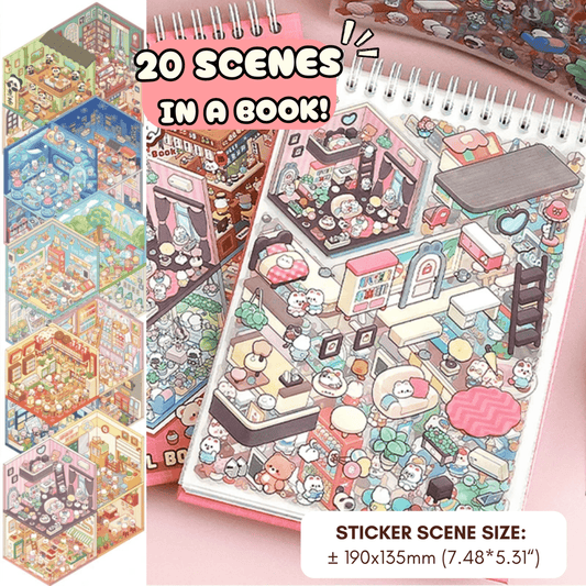 CozyStickers™ 3D Isometric DIY Scenes