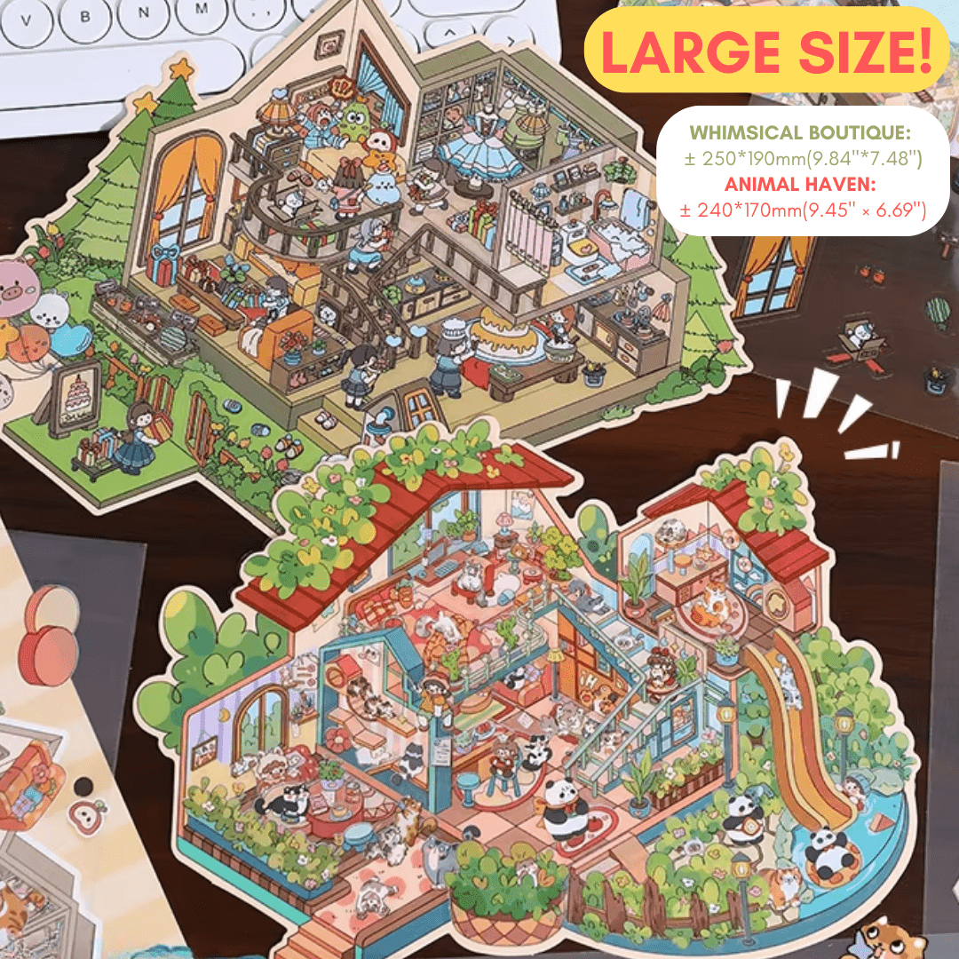 CozyStickers™ 3D Isometric DIY Scenes