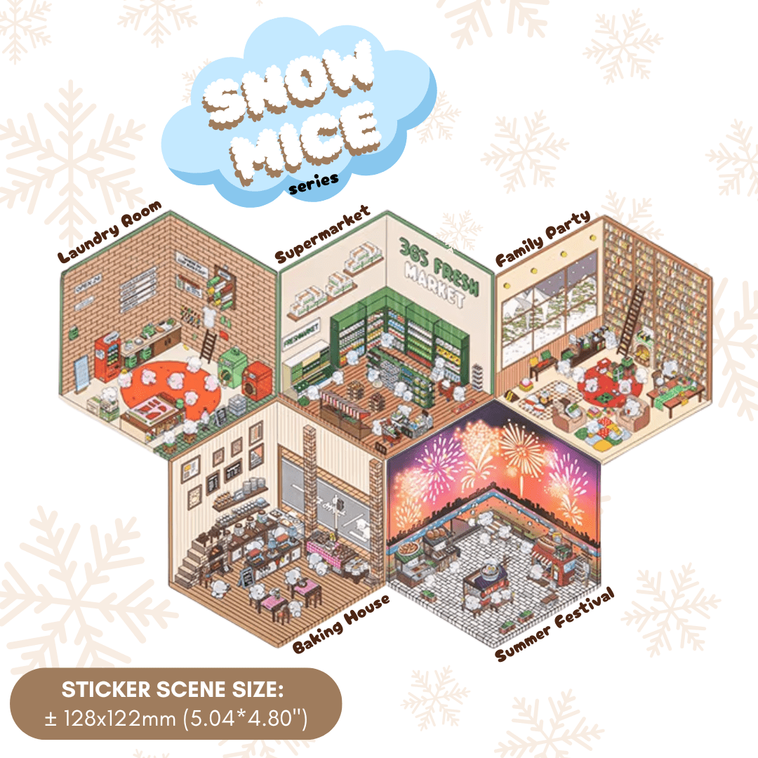 CozyStickers™ 3D Isometric DIY Scenes